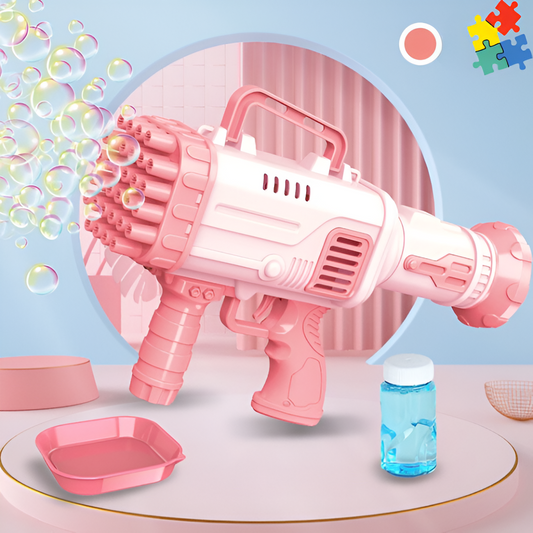 BubbleBoom™ Pistola de Burbujas Multicolores